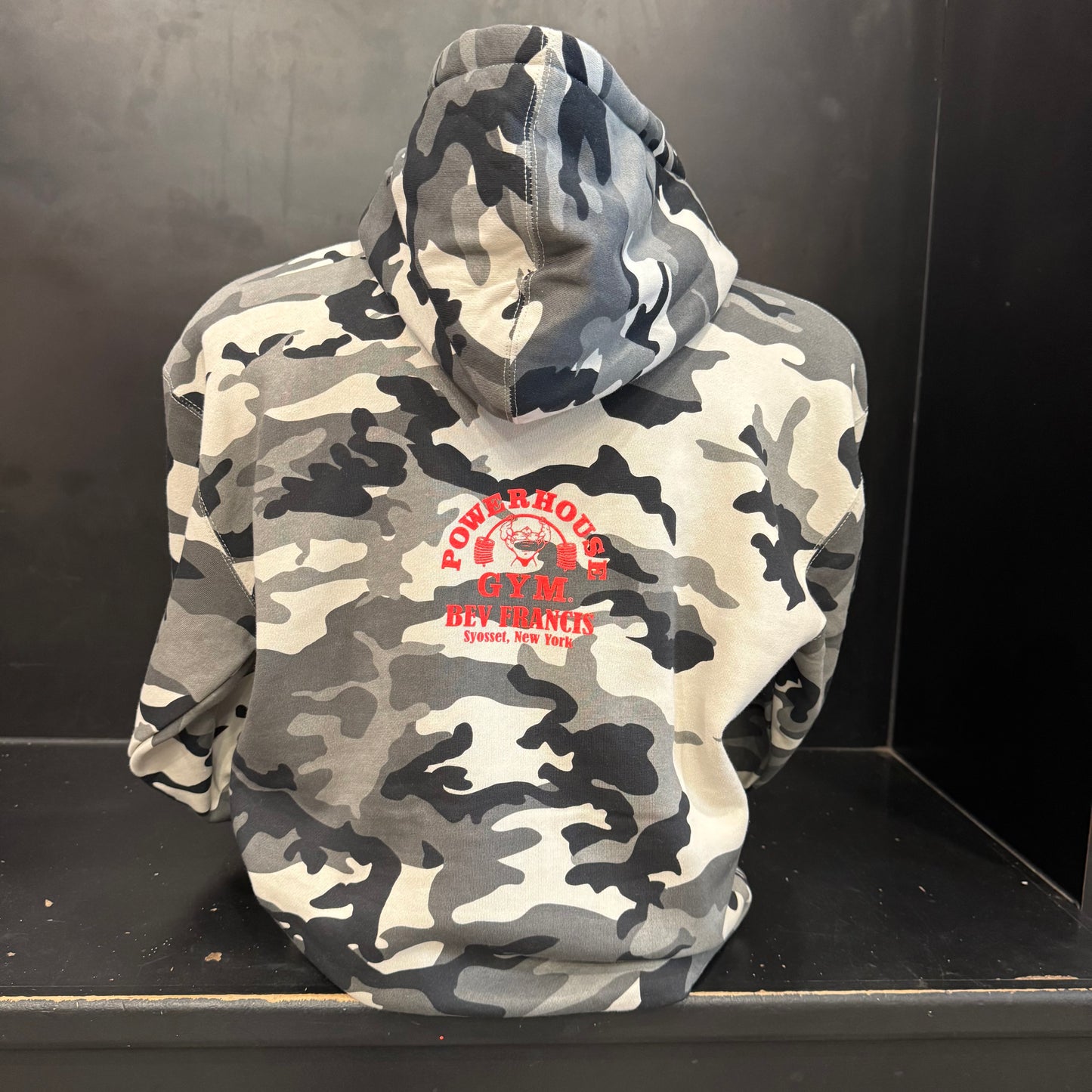 Powerhouse Gym Camo Hooded Sweatshirt