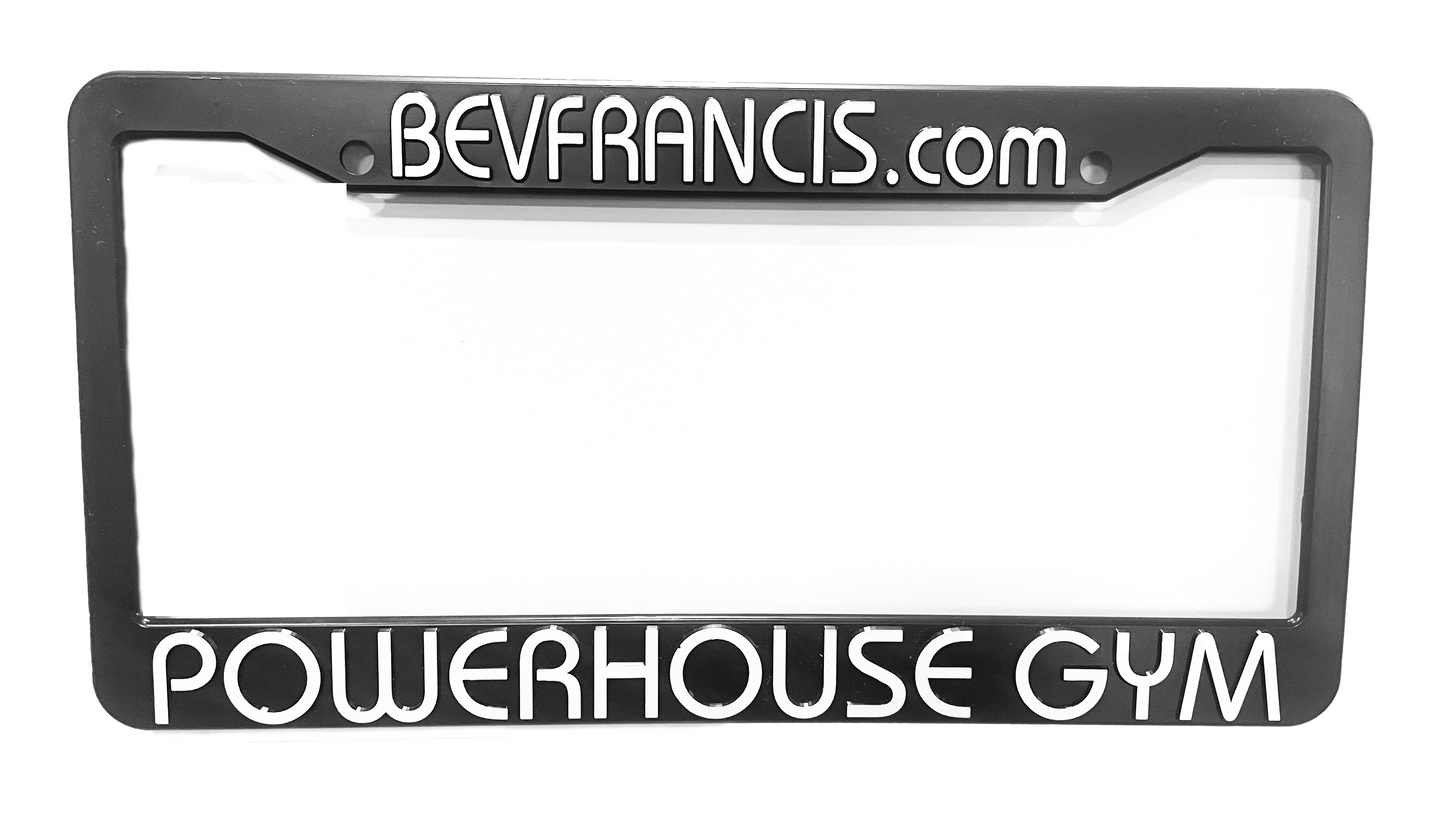 Bev Francis License Plate Holder