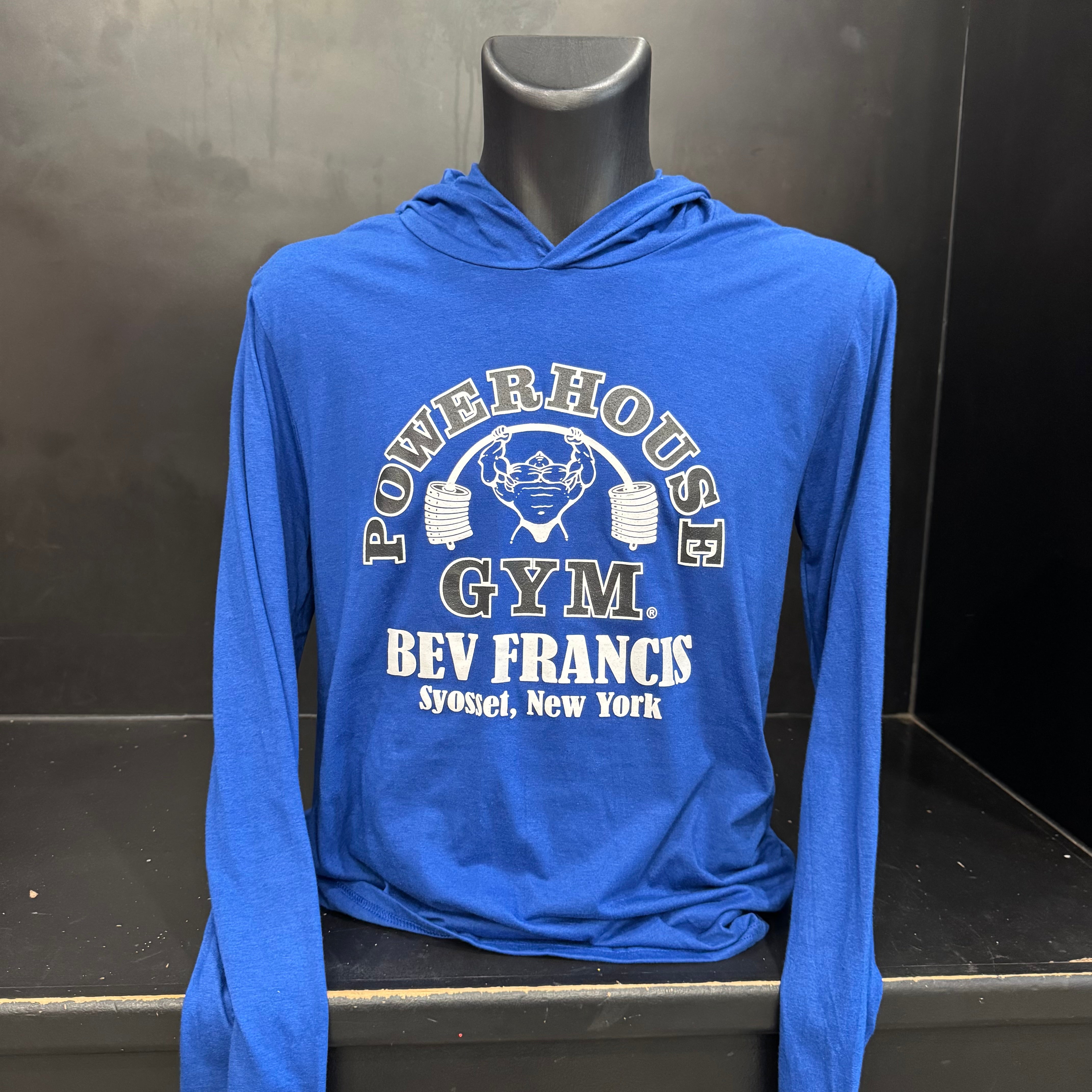 Powerhouse Lightweight Long-Sleeve Hooded T-Shirt – Bev's Gym Pro Shop