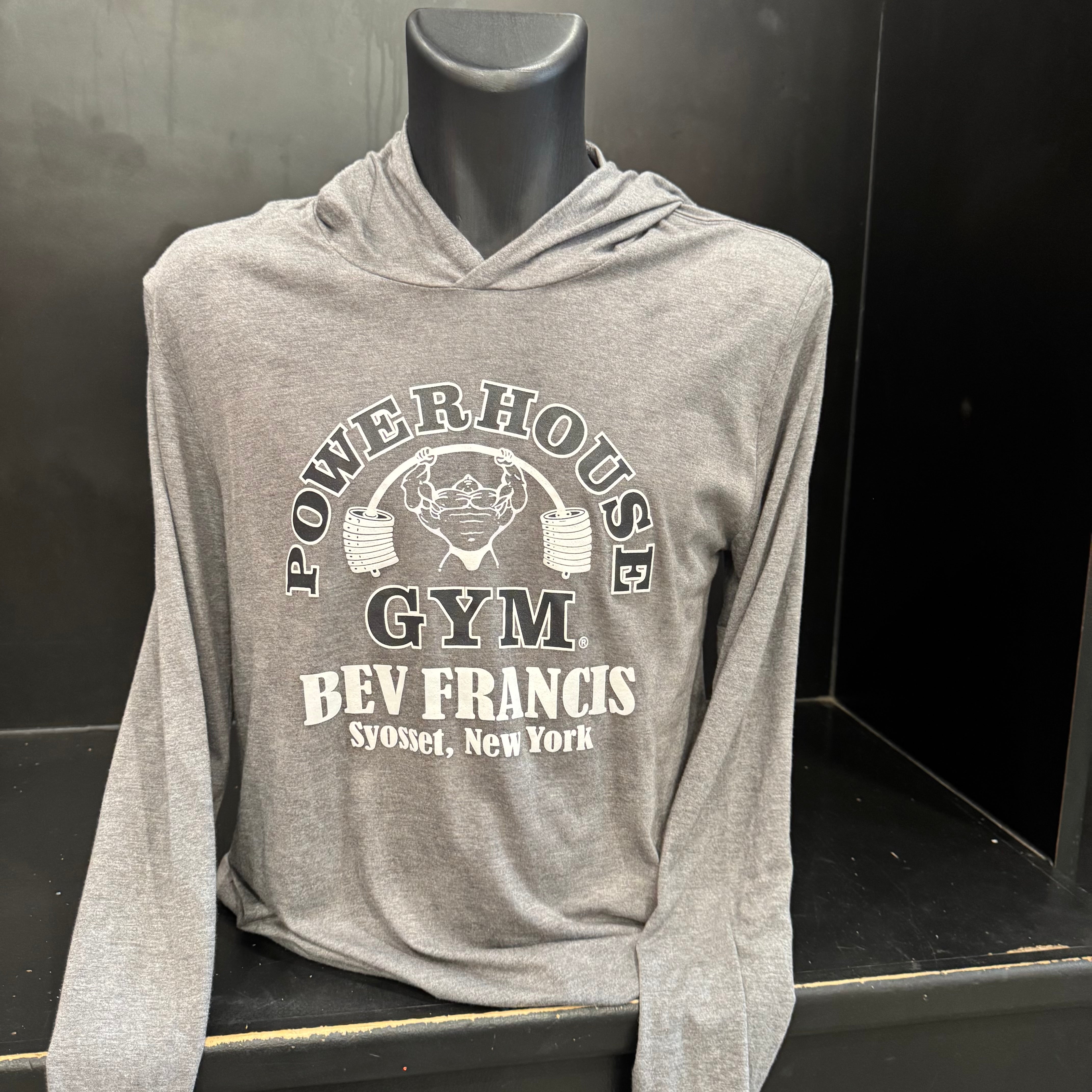 Powerhouse Lightweight Long-Sleeve Hooded T-Shirt – Bev's Gym Pro Shop