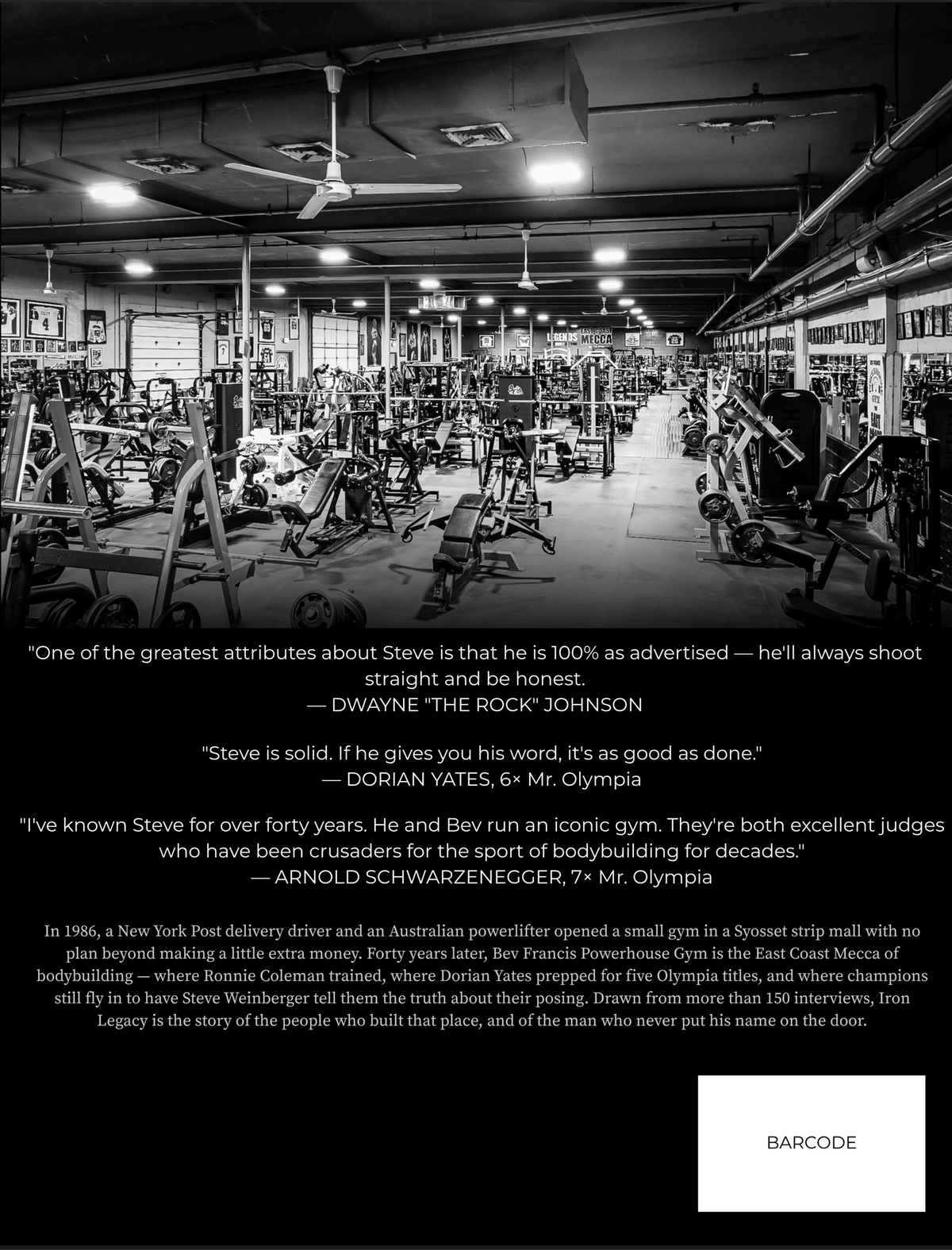 IRON LEGACY - 40 Years at Bev Francis Powerhouse Gym (book)