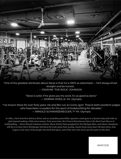 IRON LEGACY - 40 Years at Bev Francis Powerhouse Gym (book)
