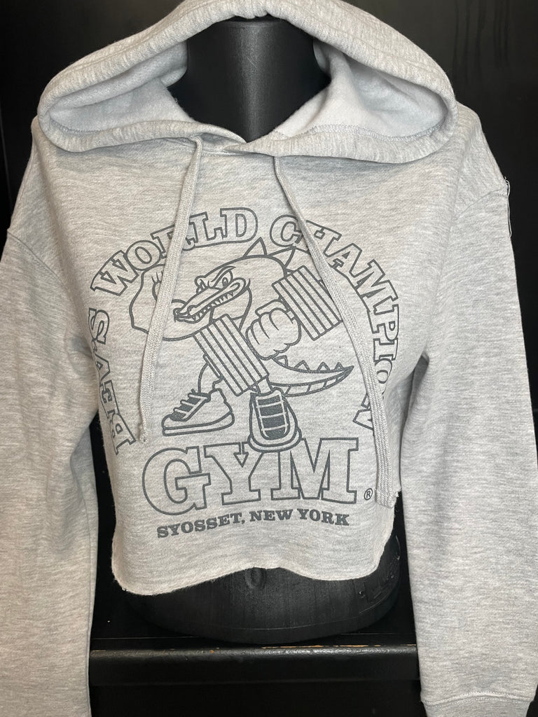 Ladies Cropped Hooded Sweatshirt (Bev's Gym edition)