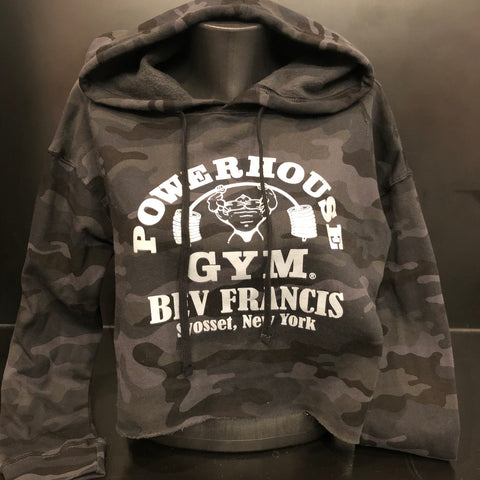 Powerhouse Ladies Cropped Hooded Sweatshirt
