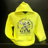 Fluorescent Bevs Gym "Croc" Pullover Hooded Sweatshirt