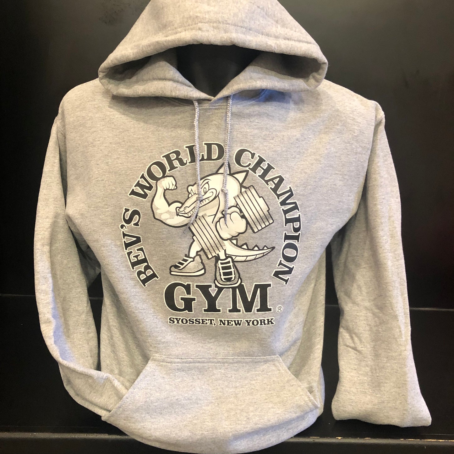 Bevs Gym "Croc" Pullover Hooded Sweatshirt