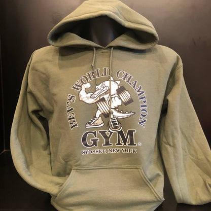 Bevs Gym "Croc" Pullover Hooded Sweatshirt